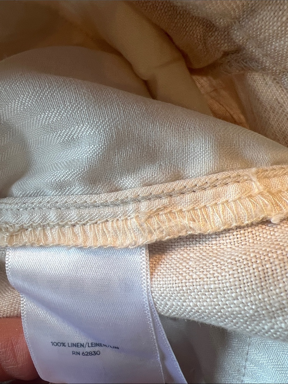 Lands' End 100% Linen Shorts - Picture 8 of 8